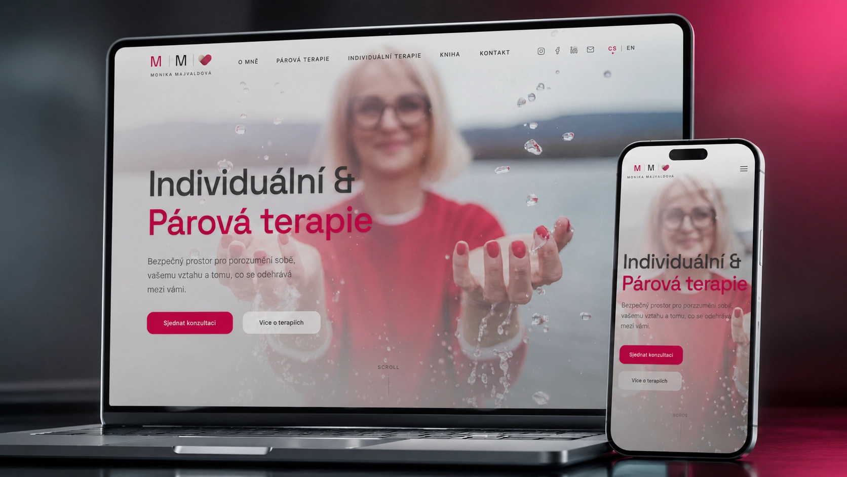 Monika Majvaldova - Therapy Website & Brand Experience